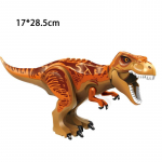 Pruunid Tyrannosaurus Rex ehitusklotsid, suured dinosauruse mudeli ehitusklotsid, m&auml;nguasi