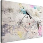 L&otilde;uendiprint Geisha hoiab k&auml;es vihmavarju 60x40 roosa