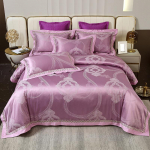 15 v&auml;rvi kvaliteetseid puuvillaseid voodilinu Tekikomplektid Neljaosaline pulmapesu Jacquard voodilinad pluss puuvillane voodikate 1.8m bed