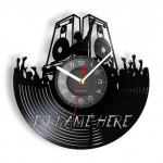 &Ouml;&ouml;klubi muusikafestival DJ Booth Stage Turn lauad &Ouml;&ouml;klubi seinakaunistused Seinakell Disco Tantsupidu Vin&uuml;&uuml;lplaadi Seinakell