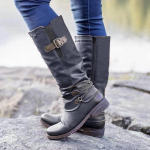 Sagit Knight Boots naiste kingad talve ja s&uuml;gise rihma pandlaga platvormiga pikad saapad 35