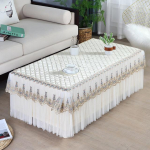 T&uuml;lli lilleline lauaseelik ristk&uuml;lik pits valge laudlina tee laudlina pulmapidu &otilde;htus&ouml;&ouml;k suur &auml;&auml;ris lauakate Ruumi sisustus 50x100x40cm 1pcs