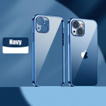 Luksuslik pinnakattega ruudukujuline l&auml;bipaistev silikoon&uuml;mbris iPhone 11 12 13 Pro Max Mini X Xs Xr 7 8 Plus Se 2020 l&auml;bipaistva kaanega For iPhone 7 or 8 lilla