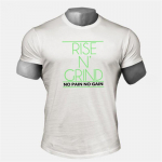 Do The Work Uus br&auml;ndi puuvillane meeste suvej&otilde;usaal Sport Kulturism ja fitness tr&uuml;kitud O-kaelusega Slim Fit T-s&auml;rk Homme M must