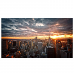 New Yorgi p&auml;ikeseloojanguvaade L&otilde;uendimaalingud seinal Kunst plakatid ja v&auml;ljatr&uuml;kid Manhattani seinapildid Kodukaunistus 20X30cm valge