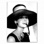 Must-valge Hollywoodi Moive Star Vintage seinakunst L&otilde;uendimaal P&otilde;hjamaade plakatid ja prindid Seinapildid elutoa sisekujunduseks Ilma raamita 40*60cm