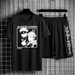 Anime Ts&auml;rk Unisex dressip&uuml;ksid Meeste Jujutsu Kaiseni Komplekt Anime L&uuml;hikeste Varrukatega Komplektid T&auml;navar&otilde;ivad Meeste riided L
