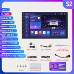 Hizpo DSP Carplay 4G+WIFI 7tolline 2 Din Android Universaalne autoraadio Multimeedia Videopleier Stereo 2Din Autoraadio Peaseade Stereo Navi GPS Audio RDS PC S2 8Core 4G 32G ISO
