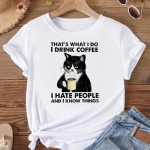 (Aasia suurus)Tee top Coffee Sweet 90ndad Armsad naiste prindiga mood T-s&auml;rk Naiste T-riided L&uuml;hikeste varrukatega naiste graafilised T-s&auml;rgid L