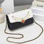 Naiste &uuml;he &otilde;laga v&auml;ike kandiline kott Moodne mitmek&uuml;lgne Crossbody kaasaskantav kettkott one size must