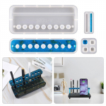 Resin Epoxy Mold DIY Multi-funktsionaalne pliiatsihoidja Vorm Telefoni kronstein Silikoonvorm