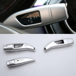 3tk Car Styling kroomitud klaasipuhasti k&auml;igukangi kruiisikatted raami kleebiste komplekt trimmi Mercedes Benzidele CLA GLC CES klass W205 gray