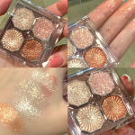 4 v&auml;rvi Pearly Glitter lauv&auml;rvipalett Bright Matte Shimmer lauv&auml;rv Veekindel pigment jumestuskosmeetika 06