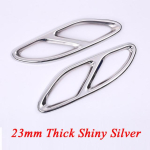 Mercedes-Benzile uus A-klass W177 V177 A180 A200 roostevabast terasest v&auml;ljalasketoru dekoratiivraam auto 23mm Silver white
