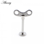 Alisouy 1 tk roostevabast terasest v&otilde;tmega vedrukauss Tragus Helix Bar Labret huuler&otilde;ngad Stud k&otilde;hre k&otilde;rvar&otilde;nga k&otilde;rvar&otilde;nga augustamine ehted #1 h&otilde;be