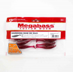 Megabassi pehme peibutis Hazedong Shad SW 3 tolli selge punane (1382)