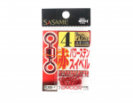 Sasame 200-F Power Stain Swivel Smooth Spin Red, suurus 4 (4860)