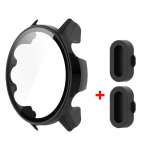 Ekraani kaitsekile Garmin Forerunner 255 955 &uuml;mbrise kaitseraua PC k&otilde;va korpuse karastatud klaasist kate laadimisporti tolmukindel pistiku kork Forerunner 955