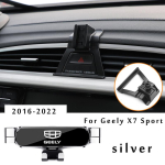 Car Phone Holder For Geely X7 Sport Atlas pro 2018 2022 Car Styling Bracket GPS Stand Rotatable Support Mobile 2016 to Atlas gray