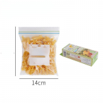 1 kastiga k&uuml;lmkapp V&auml;rskelt s&auml;iliv kott, toiduga suletud l&auml;bipaistev majapidamises kasutatav paksendatud lukuga kott HMM 14*14cm