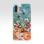 &Uuml;mbris Samsung Galaxy A50 A 50 v&auml;rvilise kassiprintimisega kaitsekaanega Pehme TPU silikoon&uuml;mbrised Galaxy A50 Fundas Coque Capa jaoks Galaxy A50 tume punaarmee roheline v&auml;rv