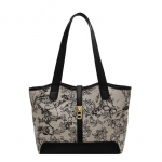 Moodne suure mahutavusega reisikott naistele 2023, uus vaba aja veetmise ja l&auml;&auml;ne stiilis mitmek&uuml;lgne &otilde;lakott, populaarne kontrastsusega kandekott must