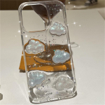 Korea 3D Aurora Clouds Glitter telefoni&uuml;mbris iPhone 14 13 12 11 Pro XS Max MiNi XR X Star Sequins jaoks l&auml;bipaistev pehme kate iPhone 14 Pro Max