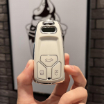 Moodne TPU auto v&otilde;tme&uuml;mbris t&auml;iskaanega pult A6 A5 Q7 S4 S5 S7 A4 B9 A4L 4m 8W Q5 TT TTS RS 8S kupee auto stiilitarvikud Key Case valge