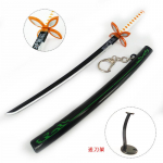 22 cm ohutus Kimetsu no Yaiba sulamist m&otilde;&otilde;k relv deemoni tapja Cosplay Kochou Shinobu samurai m&otilde;&otilde;k Katana ninja nuga Espada rekvisiidi lava rekvisiidid 22cm