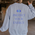V&auml;rviline kaitse oma Energy Evil Eye dressipluus Retro naiste pikkade varrukatega džemprid hipi n&otilde;ia pulloverid S hall v&auml;rv