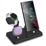 Laadimisjaam Samsung S23 Ultra S22 S21 Note20 10 Z Flip Fold 3 in 1 jaoks kiire juhtmevaba laadija Galaxy Watch 5 Pro 4 Buds jaoks as picture must
