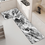 Marmorist mustriga k&ouml;&ouml;gimatid Fashion Ins Stiilis vaip magamistoa jaoks Pehme libisemisvastane matt Vannitoa p&otilde;randamatile 50x160cm 1pcs