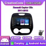 8-tolline Renault Captur Clio 2011-2018 jaoks koos nupu nupuga Android autoraadio multimeediumipleier Navigatsioon stereo GPS 2 Din Carplay 2+32GB 1+32GB,A