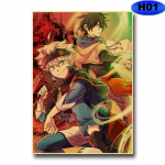 Kodukaunistus Maalimine Musta ristiku plakat HD-tr&uuml;kised Jaapani animatsioon Pildid Baar Kohvik Hotelli seinakleebis Retro-animeplakat 30x21cm