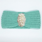 Talvine heegeldatud peapael naistele Kristallp&auml;rlid Juuksepael Villane K&otilde;rvasoojendaja Soe Kootud Peakate Elastne Lai turban Bandaanid Moodsad Juuste Aksessuaarid