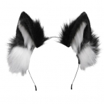 Peapael Karvane Hundi k&otilde;rva Cosplay Prop Pea kaunistus Elastne Libisemisvastane Kontrastv&auml;rv Unisex Halloween Party Maskeraadi peapael must