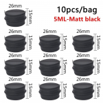 10tk 5ML/10ML/15ml t&uuml;hi alumiiniumist plekkpurk kreempalsami k&uuml;&uuml;nek&uuml;&uuml;nla pakkimiseks kosmeetika &uuml;mmargune s&auml;ilituskonteiner mini metallkarp 5ml 10pcs