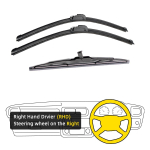 3TK Ford Fiesta 5 MK5 luukp&auml;ra 2003-2008 22 +16 +11 eesmised tagumised klaasipuhastid esiklaas esiklaasi aknal&otilde;ikuri tarvikud 2005 2006 2007 2008