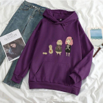 Kawaii Harajuku Anime Kapuutsiga fliisist Spy X Family Unisexga kapuuts Armas Jaapan Multikas Naiste Unisex S&uuml;gis Talv Hoia soojas Spordir&otilde;ivad L