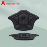 2 tk sisetaldade plaastriga kannapadjad spordijalatsite jaoks Reguleeritava suurusega kulumisvastase jalapadja padjandiga sisetald kannakaitse seljakleebis S-5mm must