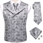 Meeste Siidist Viktoriaanlik Vest Paisley Vest Lips R&auml;tik S&otilde;rmen&ouml;&ouml;bid Komplekt Pulmadeks L