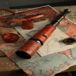 81,28 cm Laevakapteni messingist k&auml;sitsi valmistatud teleskoop luureklaasist nahast &uuml;mbrisega, kingituseks m&otilde;eldud monokulaarne Londoni kuninglik merev&auml;gi lastele kokkupandav meremees