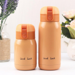 200/360ml Good Luck armas v&auml;rviline pealet&otilde;stetav kaas termos teekruus kohvitermos Kaasaskantav roostevabast terasest teip vaakumkolb veepudel 200ML oranž