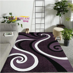 Moodne moodne kohev pehme vaip punane must keerlev valge ala vaip Kaasaegne abstraktne vaip 100x120cm