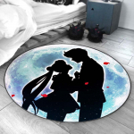 Sailor Moon tr&uuml;kitud &uuml;mmargused matid Lastele Mugavad &uuml;mmargused vaibad Anime &uuml;mmargused vaibad Multifilmi p&otilde;randamatid Magamistoa elutoa kodukaunistus Diameter 60cm