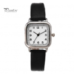 Naiste kvartskell, ruudukujuline sihverplaat, pehme kunstnahast rihm, t&auml;pne reguleeritav n&ouml;&ouml;pn&otilde;elaga pandla, &otilde;pilaste, t&uuml;drukute k&auml;ekell, moe ehted, s&uuml;nnip&auml;evakingitus valge