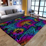 Imeilusad Mandala lillelised 3D-prindiga vaibad elutoa jaoks magamistoa sisekujundusega vaip Pehme flanellist kodu voodip&otilde;randamatt M&auml;nguala vaibad 140x200cm