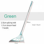 Magic Broom Cleaning Vannitoa klaasist &uuml;hes t&uuml;kis salvr&auml;tik Mop Kodumajapidamises V&auml;ike hari &Uuml;hendus Hari Teleskoopharja puhastus 1SET roheline