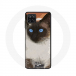 &Uuml;mbris Samsung Galaxy A42 5G siiami kassi mustvalgele sinisele silmale