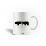 Mug en C&eacute;ramique TrackMania Nations Logo Noir Vert